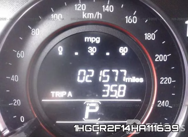 1HGCR2F14HA111639 фото 8