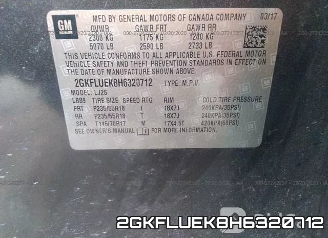 2GKFLUEK8H6320712 фото 10