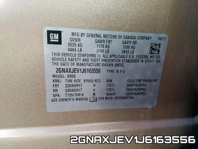 2GNAXJEV1J6163556 фото 2