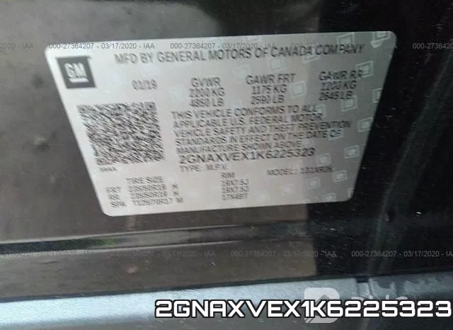 2GNAXVEX1K6225323 фото 10