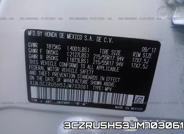 3CZRU5H53JM703061 фото 10