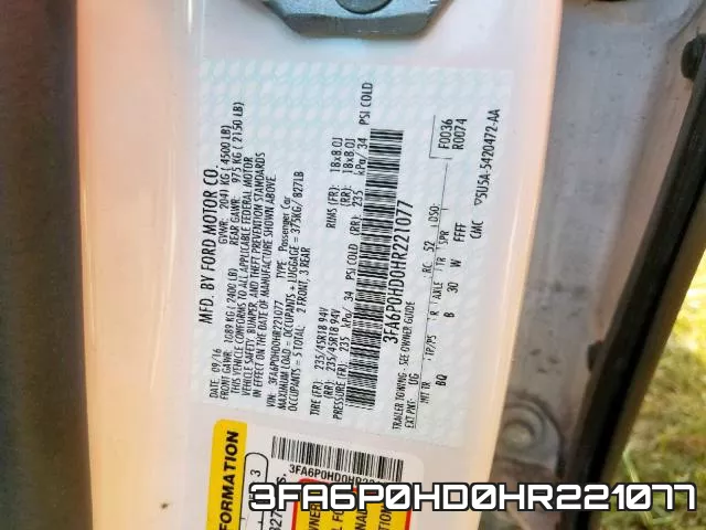 3FA6P0HD0HR221077 фото 2