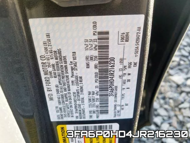 3FA6P0HD4JR216230 фото 2