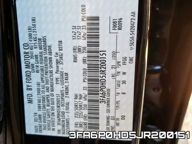3FA6P0HD5JR200151 фото 2