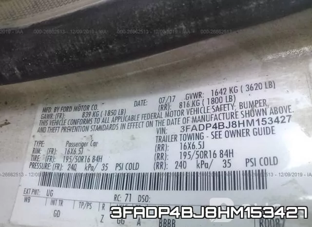 3FADP4BJ8HM153427 фото 10