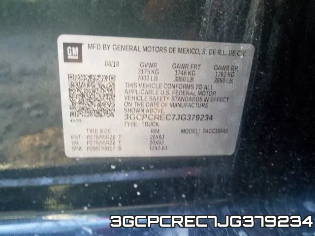 3GCPCREC7JG379234 фото 2