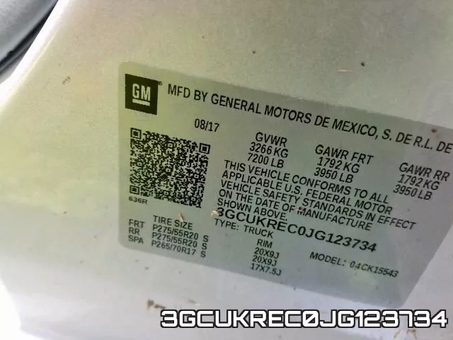 3GCUKREC0JG123734 фото 2