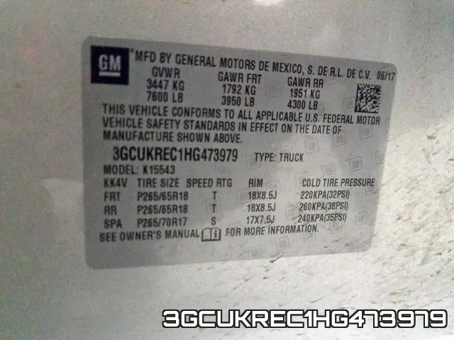 3GCUKREC1HG473979 фото 2
