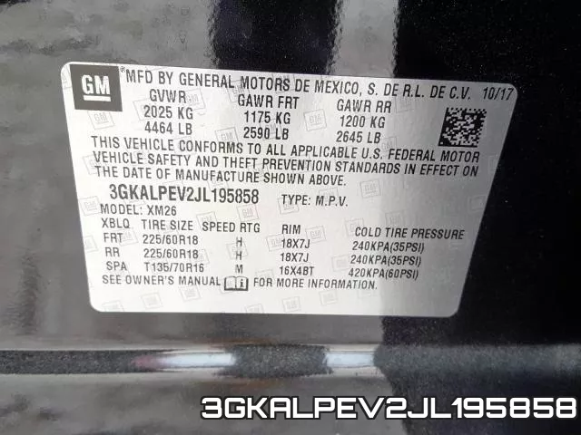 3GKALPEV2JL195858 фото 2