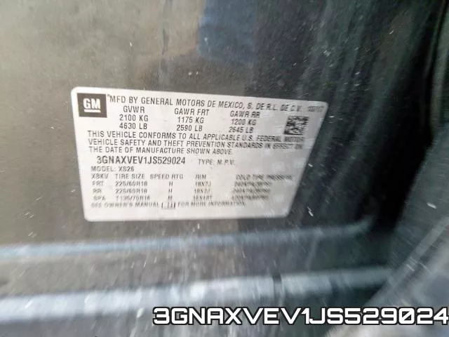 3GNAXVEV1JS529024 фото 2