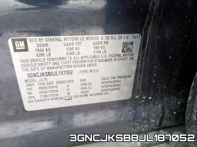 3GNCJKSB8JL187052 фото 2