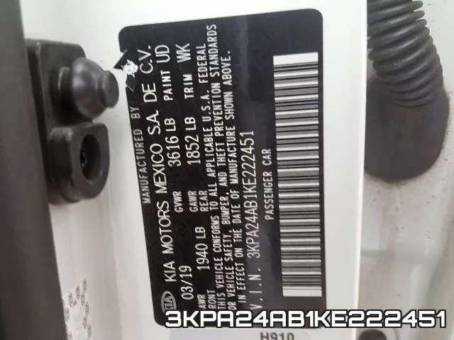 3KPA24AB1KE222451 фото 2