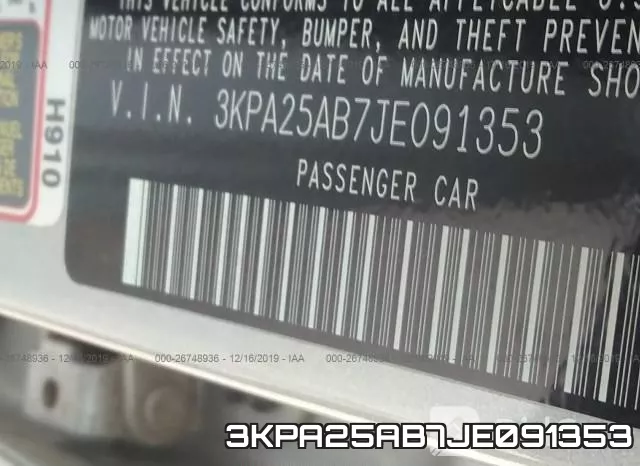 3KPA25AB7JE091353 фото 10