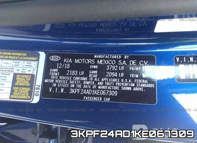 3KPF24AD1KE067309 фото 10