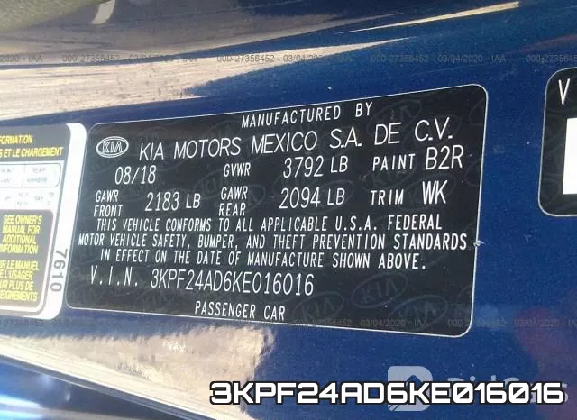 3KPF24AD6KE016016 фото 10