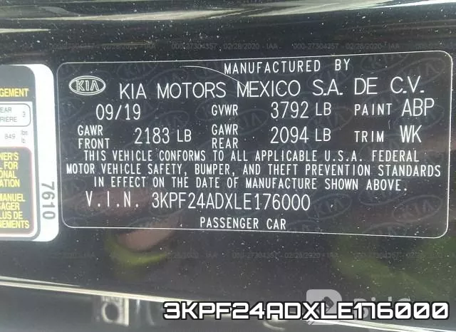 3KPF24ADXLE176000 фото 10