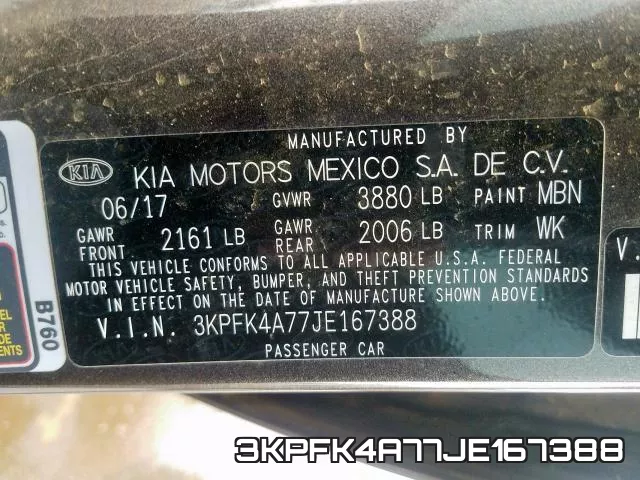 3KPFK4A77JE167388 фото 2