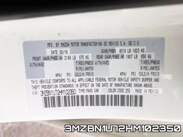 3MZBN1U72HM102350 фото 2