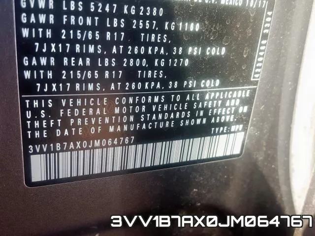 3VV1B7AX0JM064767 фото 2
