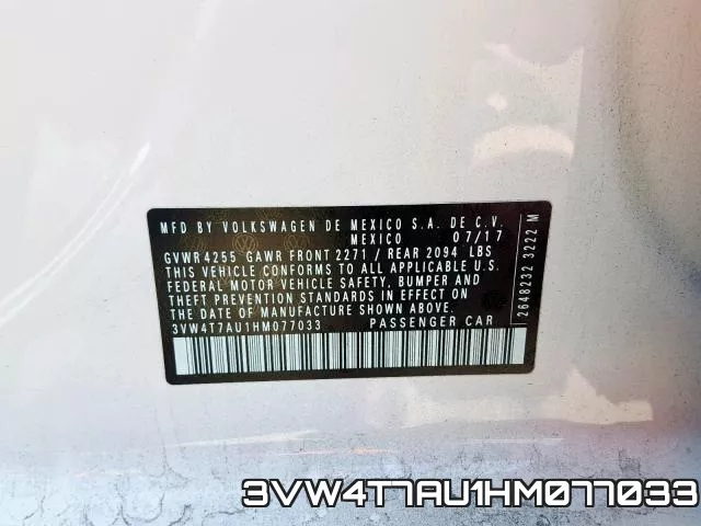 3VW4T7AU1HM077033 фото 2