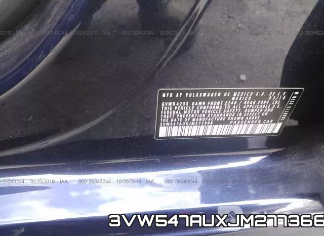 3VW547AUXJM277366 фото 10