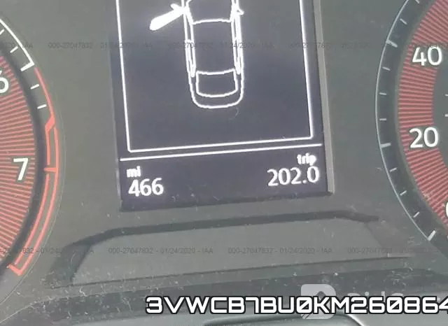 3VWCB7BU0KM260864 фото 8