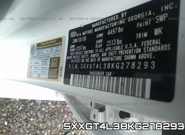 5XXGT4L38KG278293 фото 10