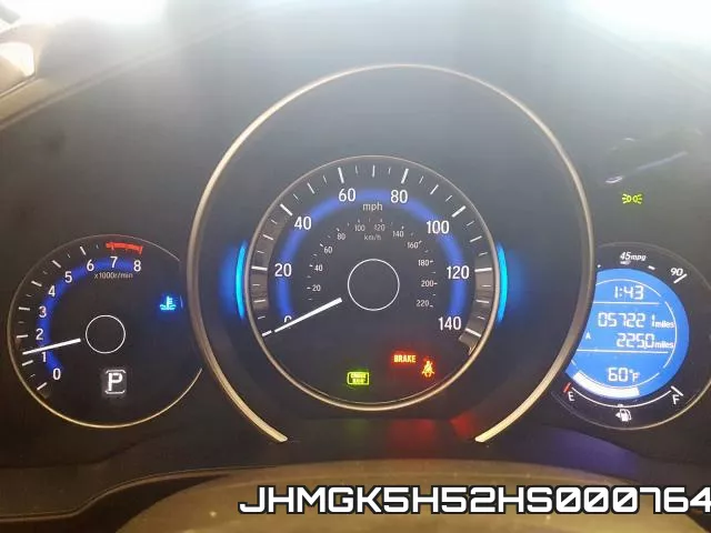 JHMGK5H52HS000764 фото 9