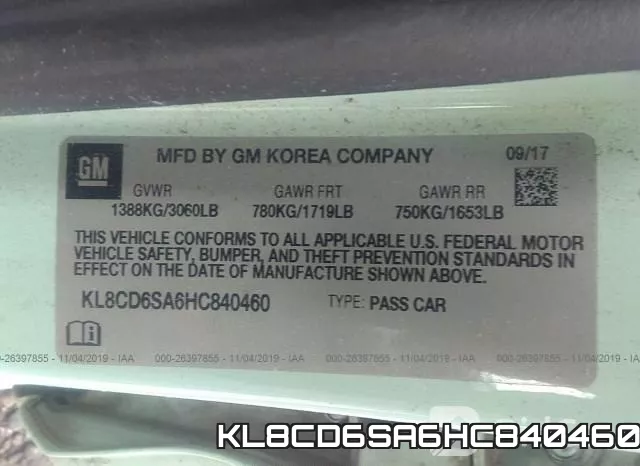 KL8CD6SA6HC840460 фото 10