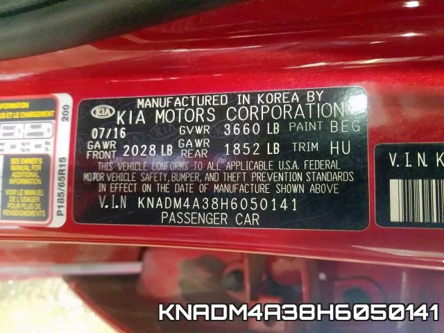 KNADM4A38H6050141 фото 2