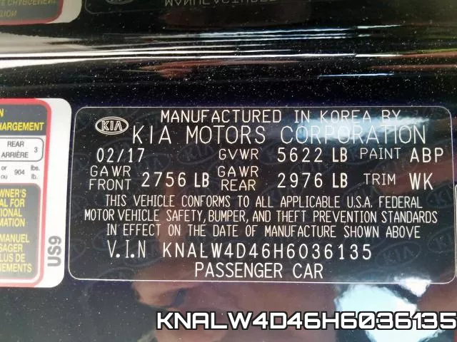 KNALW4D46H6036135 фото 2