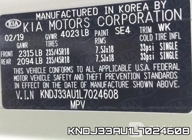 KNDJ33AU1L7024608 фото 10