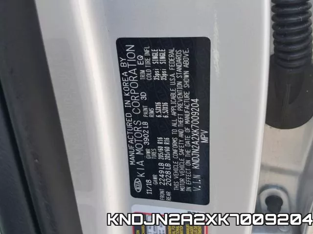 KNDJN2A2XK7009204 фото 2