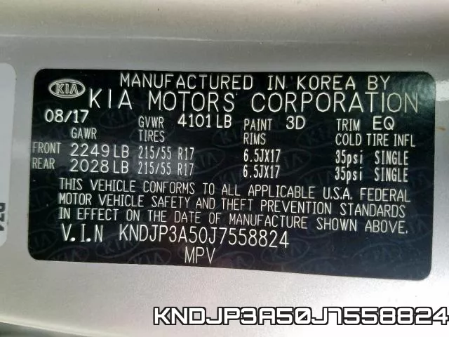 KNDJP3A50J7558824 фото 2
