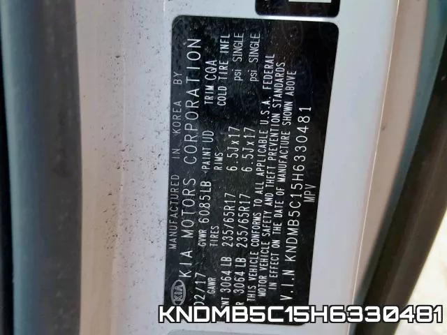 KNDMB5C15H6330481 фото 2