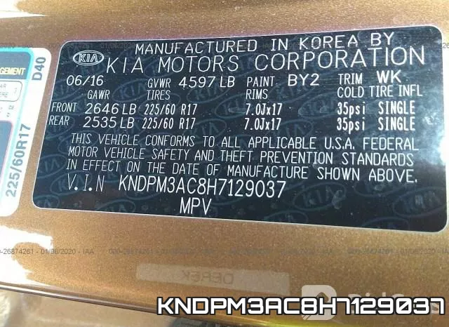 KNDPM3AC8H7129037 фото 10