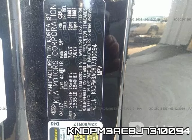 KNDPM3AC8J7310094 фото 10