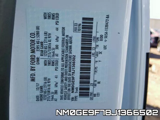 NM0GE9F78J1366502 фото 2
