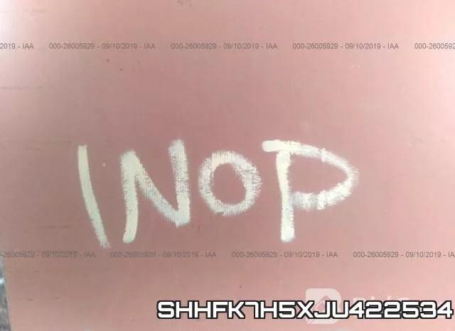 SHHFK7H5XJU422534 фото 8