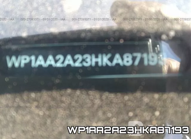 WP1AA2A23HKA87193 фото 10