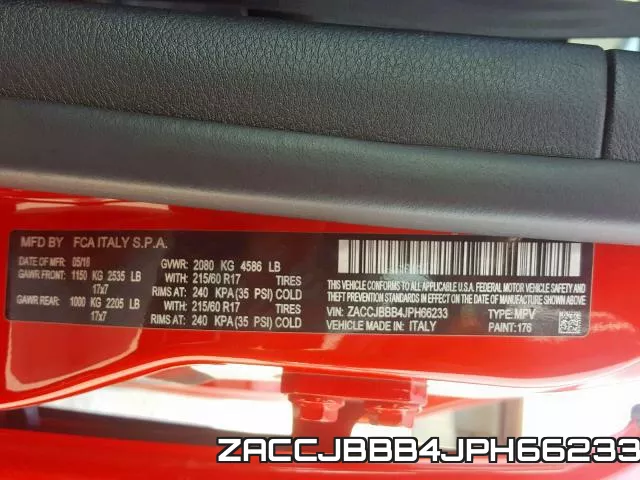 ZACCJBBB4JPH66233 фото 2