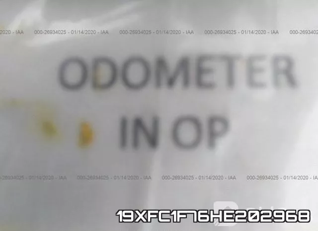 19XFC1F76HE202968 фото 8