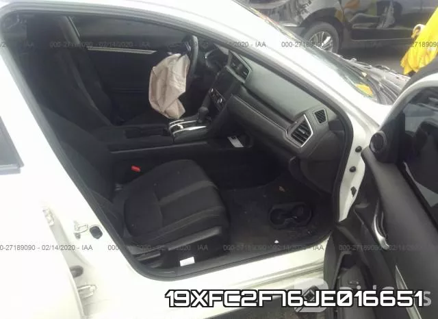 19XFC2F76JE016651 фото 6