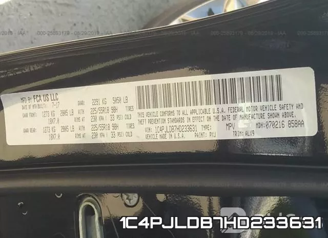 1C4PJLDB7HD233631 фото 10