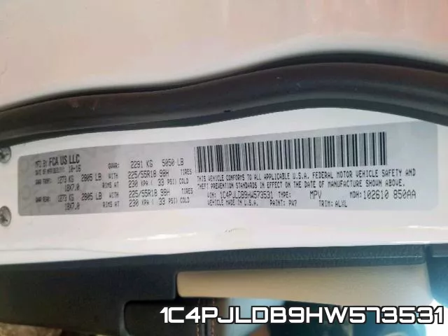 1C4PJLDB9HW573531 фото 2