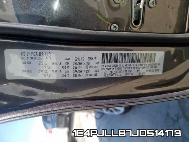 1C4PJLLB7JD514173 фото 2