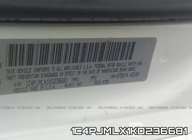 1C4PJMLX1KD236681 фото 10