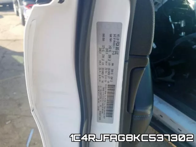 1C4RJFAG8KC537302 фото 2