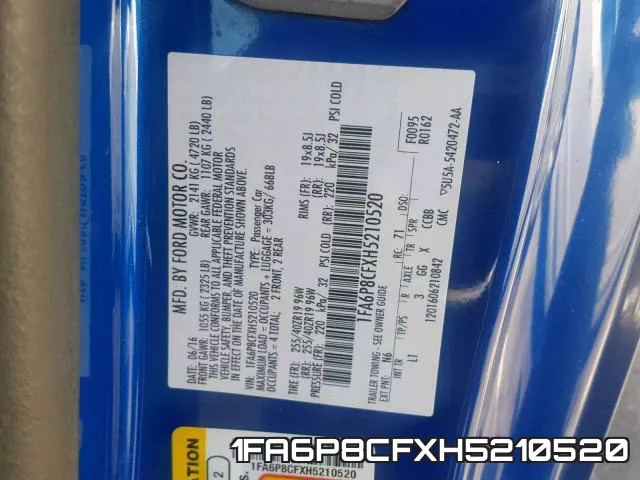 1FA6P8CFXH5210520 фото 2
