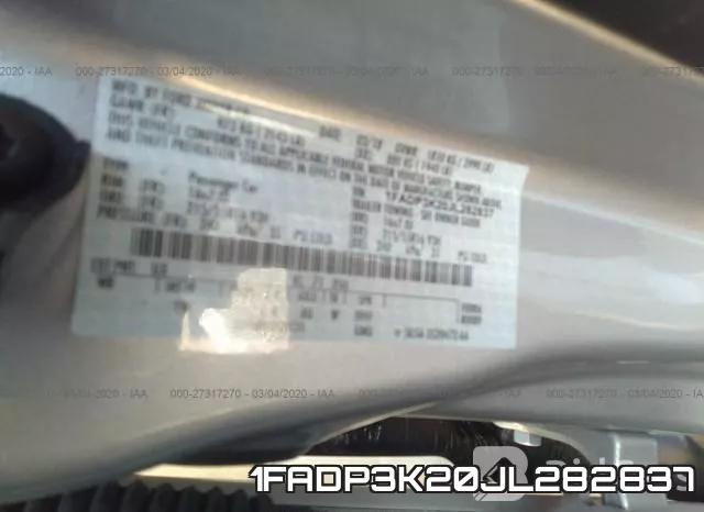 1FADP3K20JL282837 фото 10